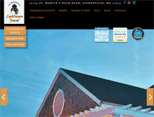 Tablet Screenshot of lighthousesoundrestaurant.com